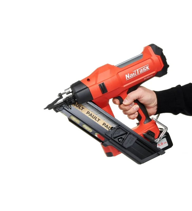 Электрический аккумуляторный монтажный пистолет по дереву Nailtask DCFN3490