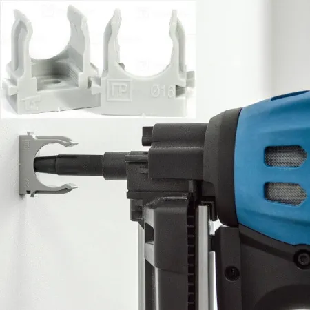 Купить крепеж-клипсу D20  ПРОМРУКАВ для монтажного пистолета TOUA