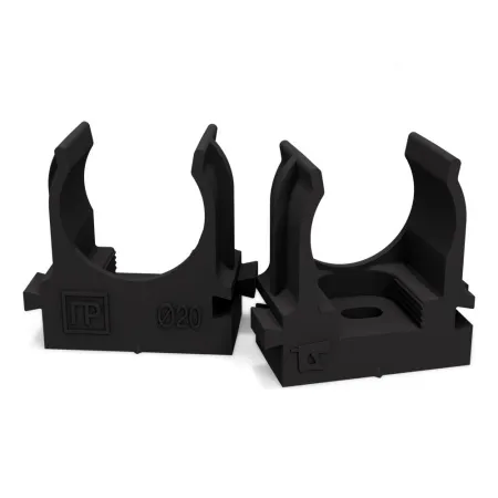 Крепеж-клипса D20 ПРОМРУКАВ / черный- черный