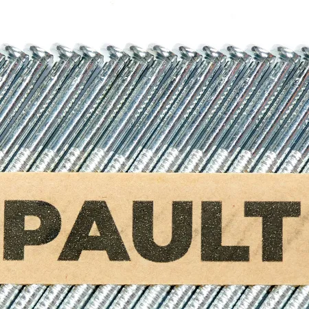 Реечные гвозди 2.8x63 мм REIG по дереву на бумажной кассете тип D34, кольцевая накатка, гальванизация